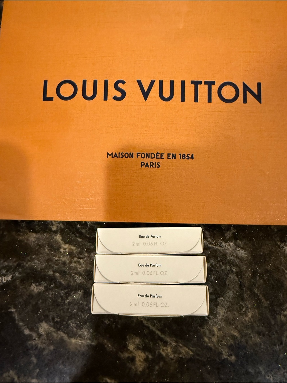 Unopened Louis Vuitton Eau de Parfum Sample Boxes Attrape, Exes, Sun Song - Picture 4 of 4